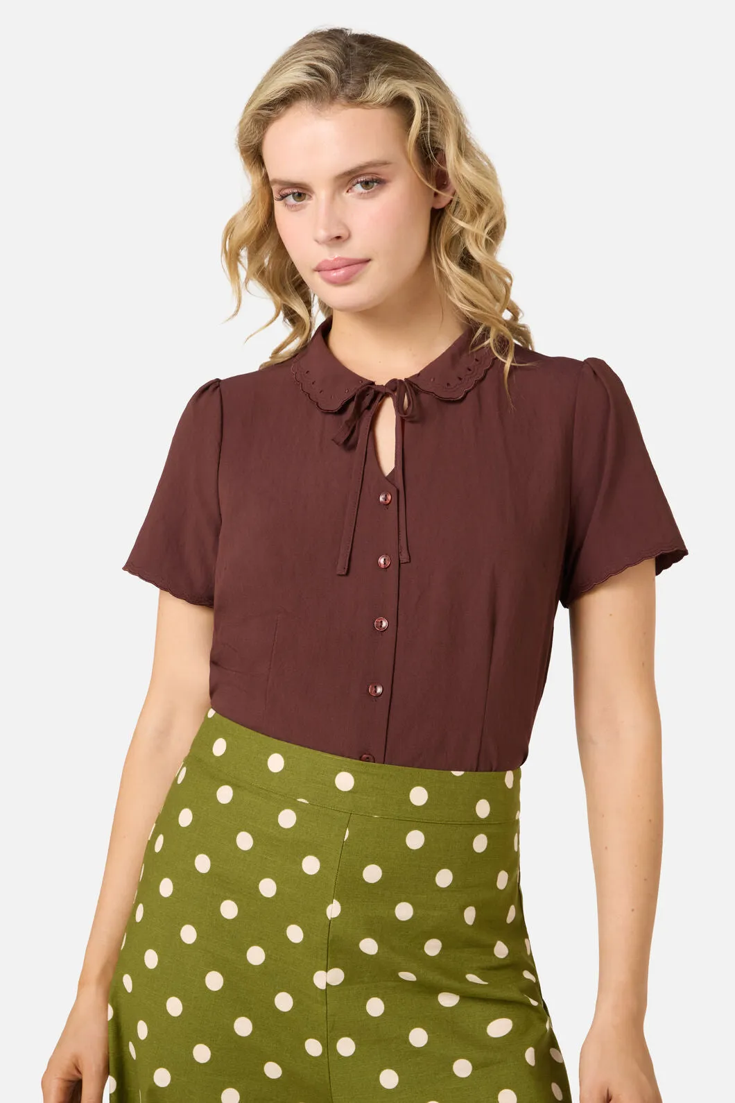 Josie Short Sleeve Blouse sold by Modcloth product image thumbnail 5