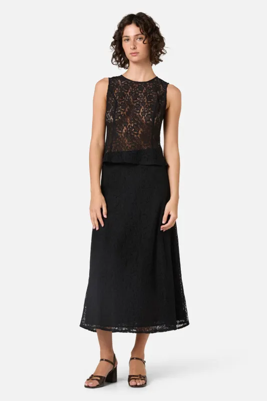 Amara Lace Midi Skirt sold by Modcloth