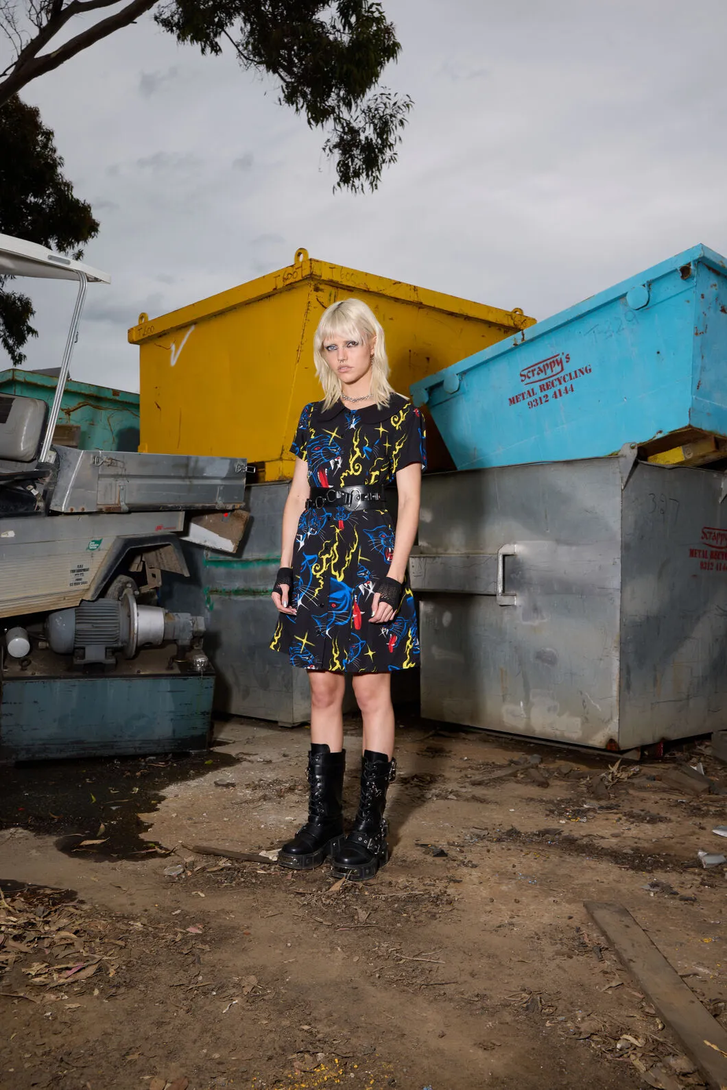 Panther Punk Mini Dress sold by Modcloth product image thumbnail 3