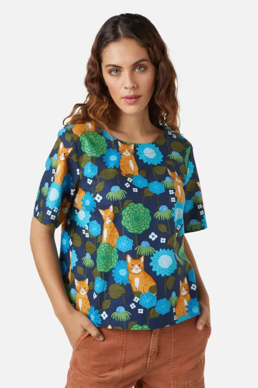 Cute Cat Top sold by Modcloth