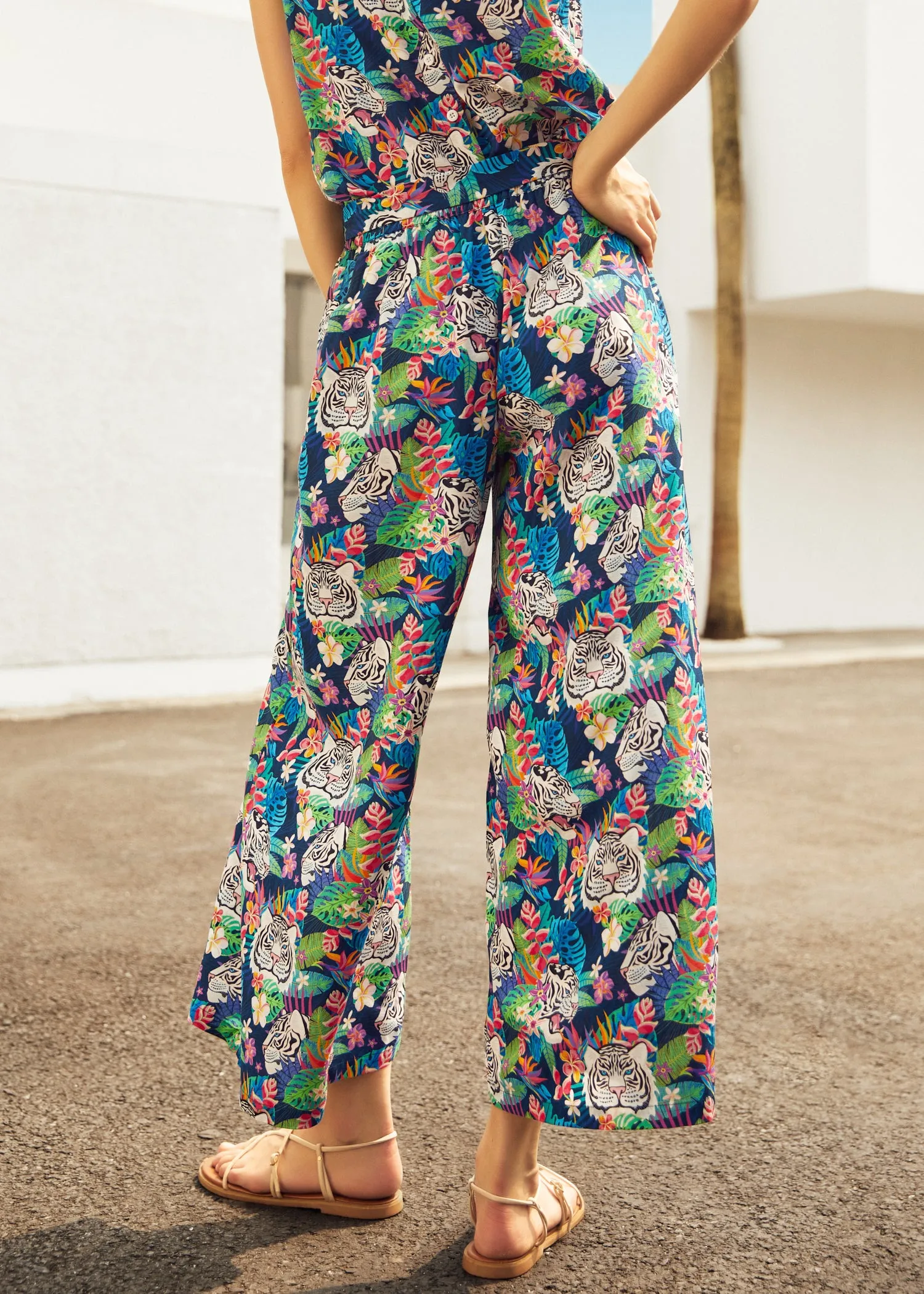 Just Add a Boarding Pass Wide Leg Pants sold by Modcloth product image thumbnail 4