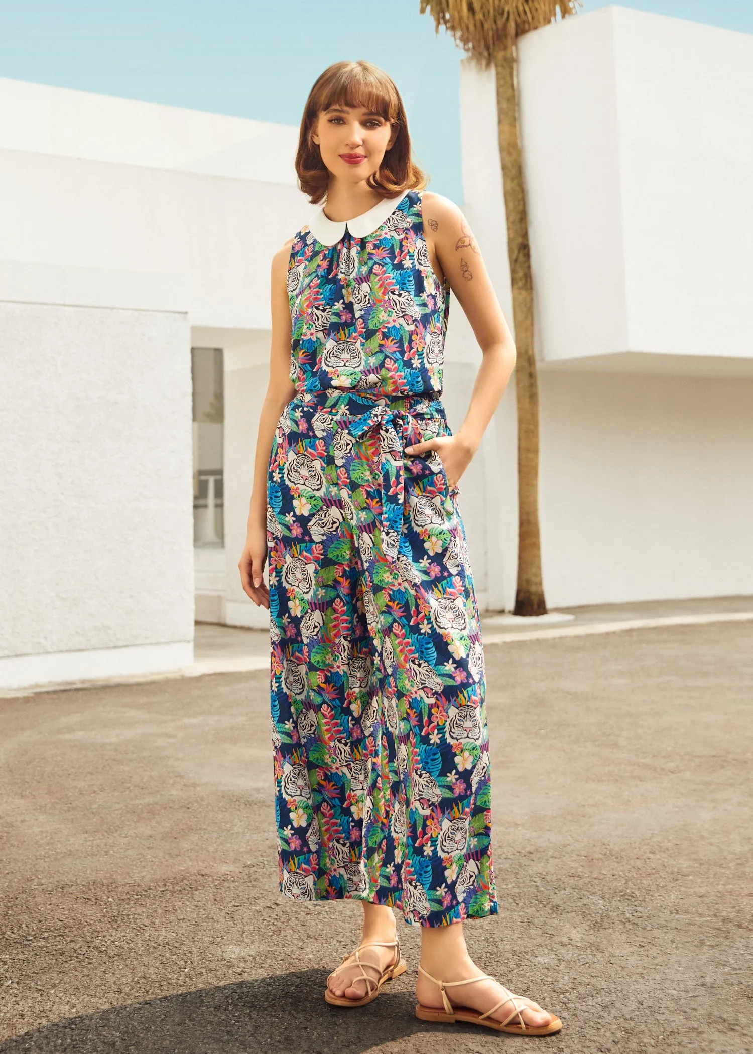 Just Add a Boarding Pass Wide Leg Pants sold by Modcloth product image thumbnail 3