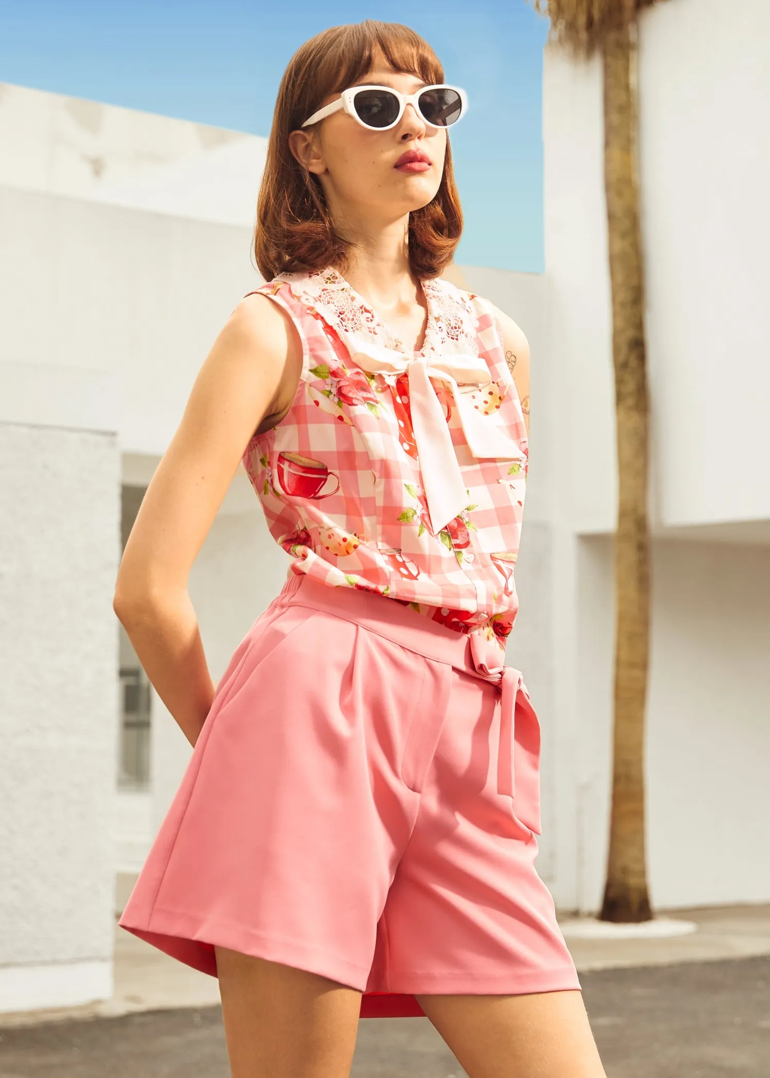 Blushing Bow Shorts sold by Modcloth product image thumbnail 4