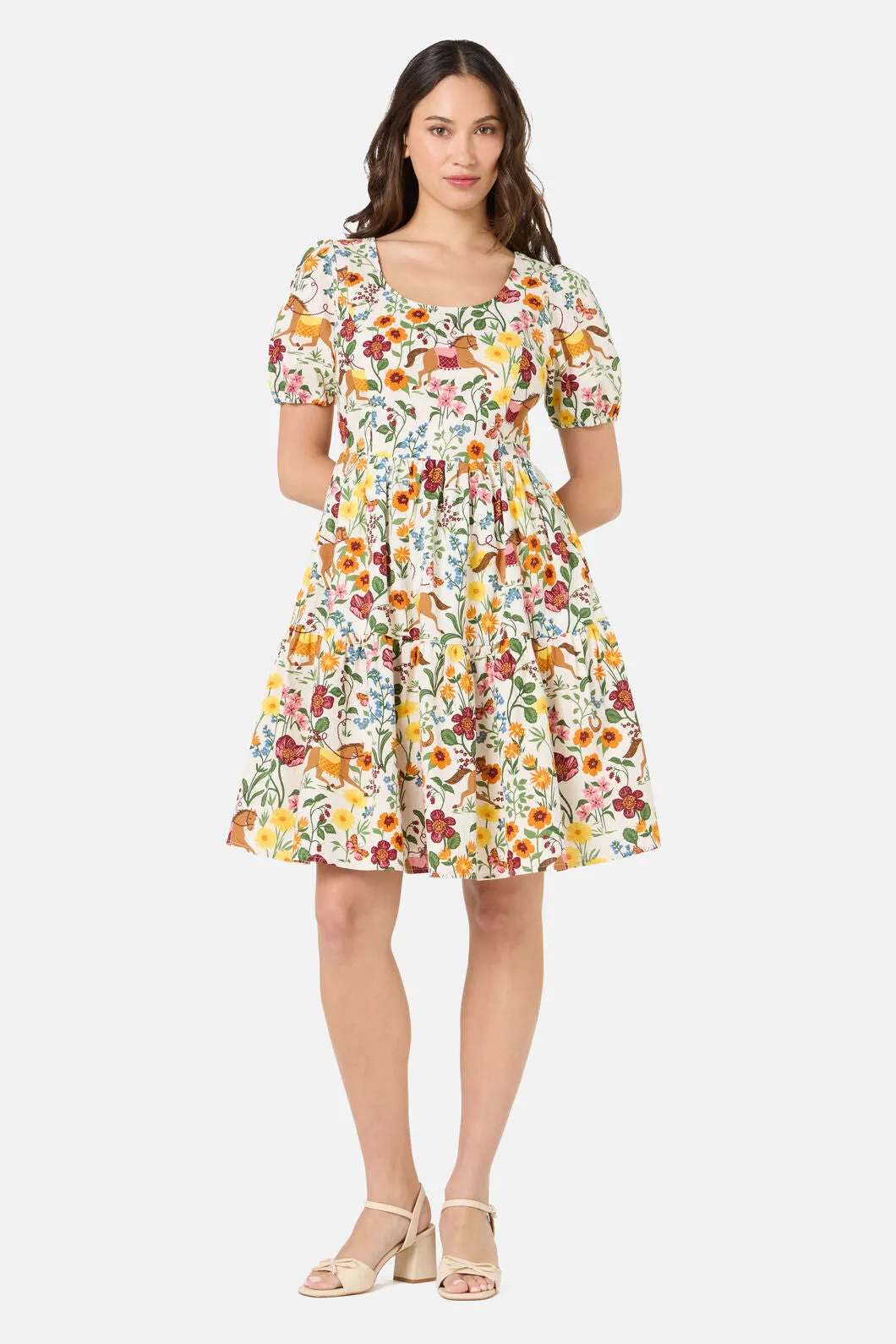 Fancy Horses Tiered Mini Dress sold by Modcloth product image thumbnail 4