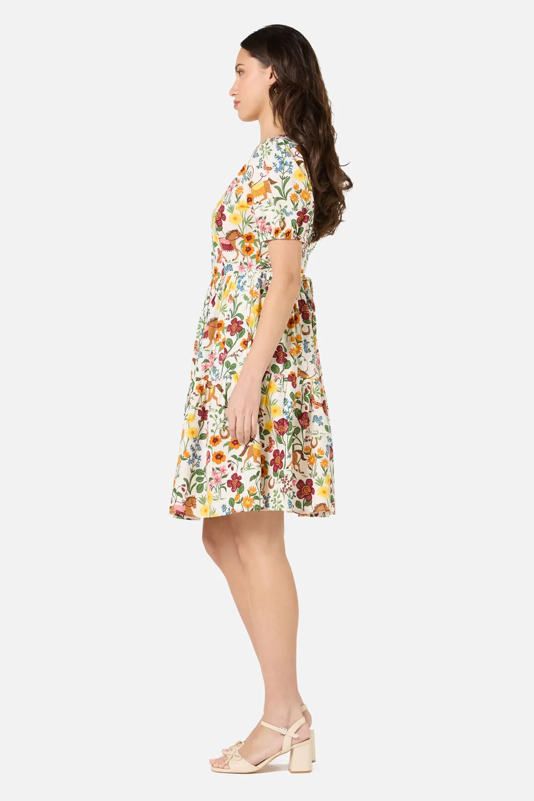 Fancy Horses Tiered Mini Dress sold by Modcloth product image thumbnail 5