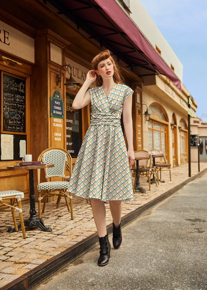 Greta Surplice Dress Squiggly sold by Modcloth product image thumbnail 2