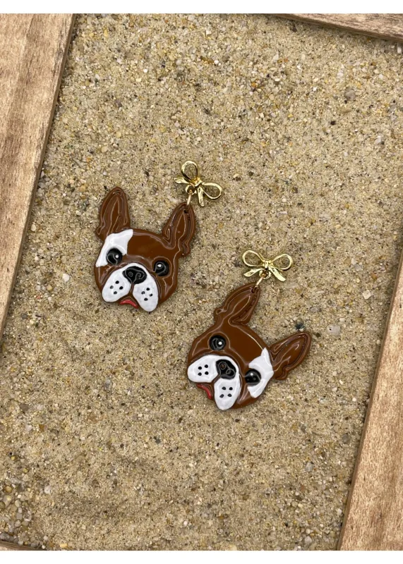 Dog Lover Frenchy Dangle Earrings sold by Modcloth