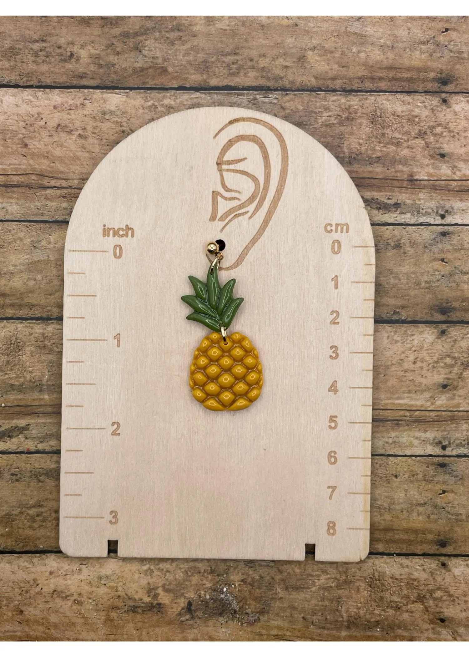 Pineapple Fruit Dangle Earrings sold by Modcloth product image thumbnail 2