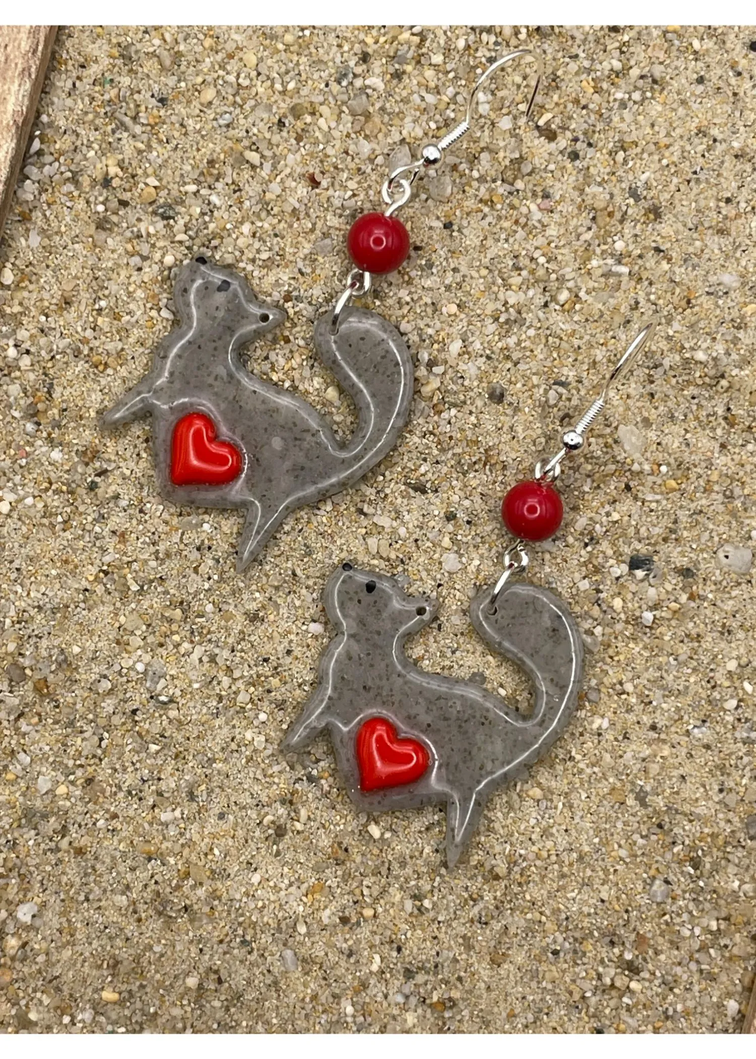Grey Prancing Cat Lover Earrings sold by Modcloth