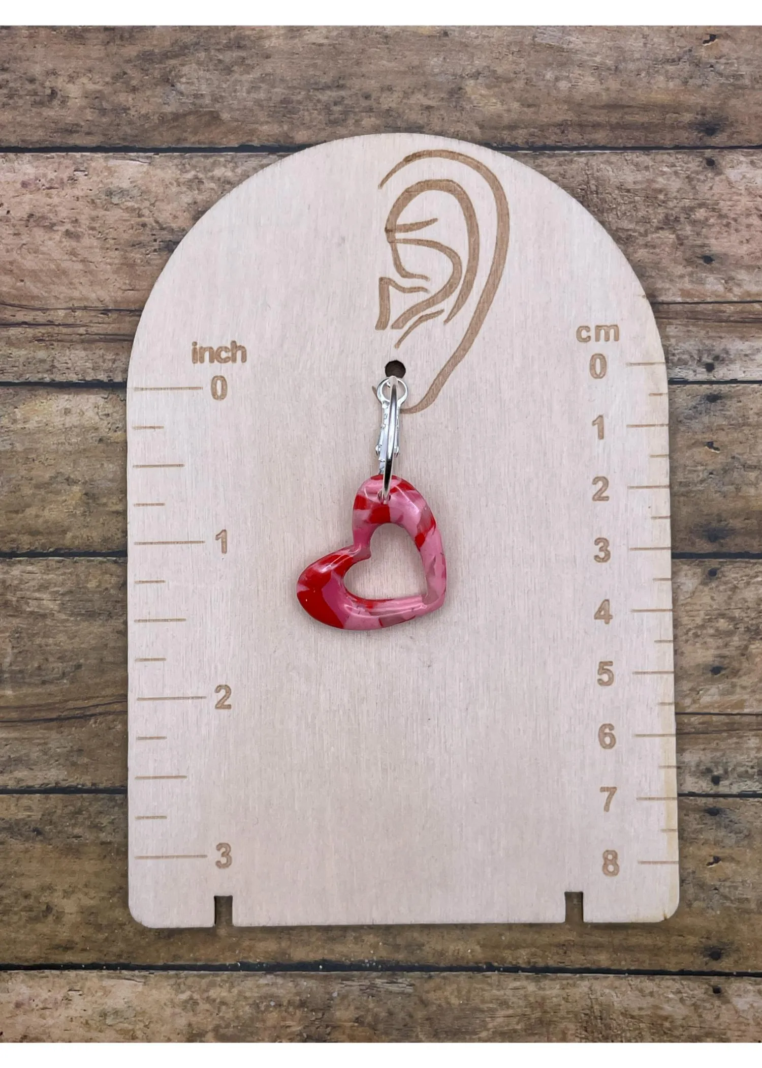 Swirl Heart Hoop Earrings sold by Modcloth product image thumbnail 2