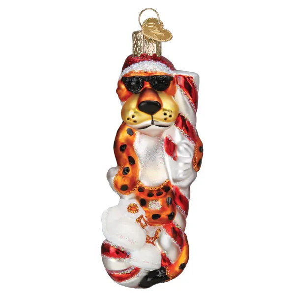 Chester Cheetah On Candy Cane Ornament sold by Modcloth product image thumbnail 4