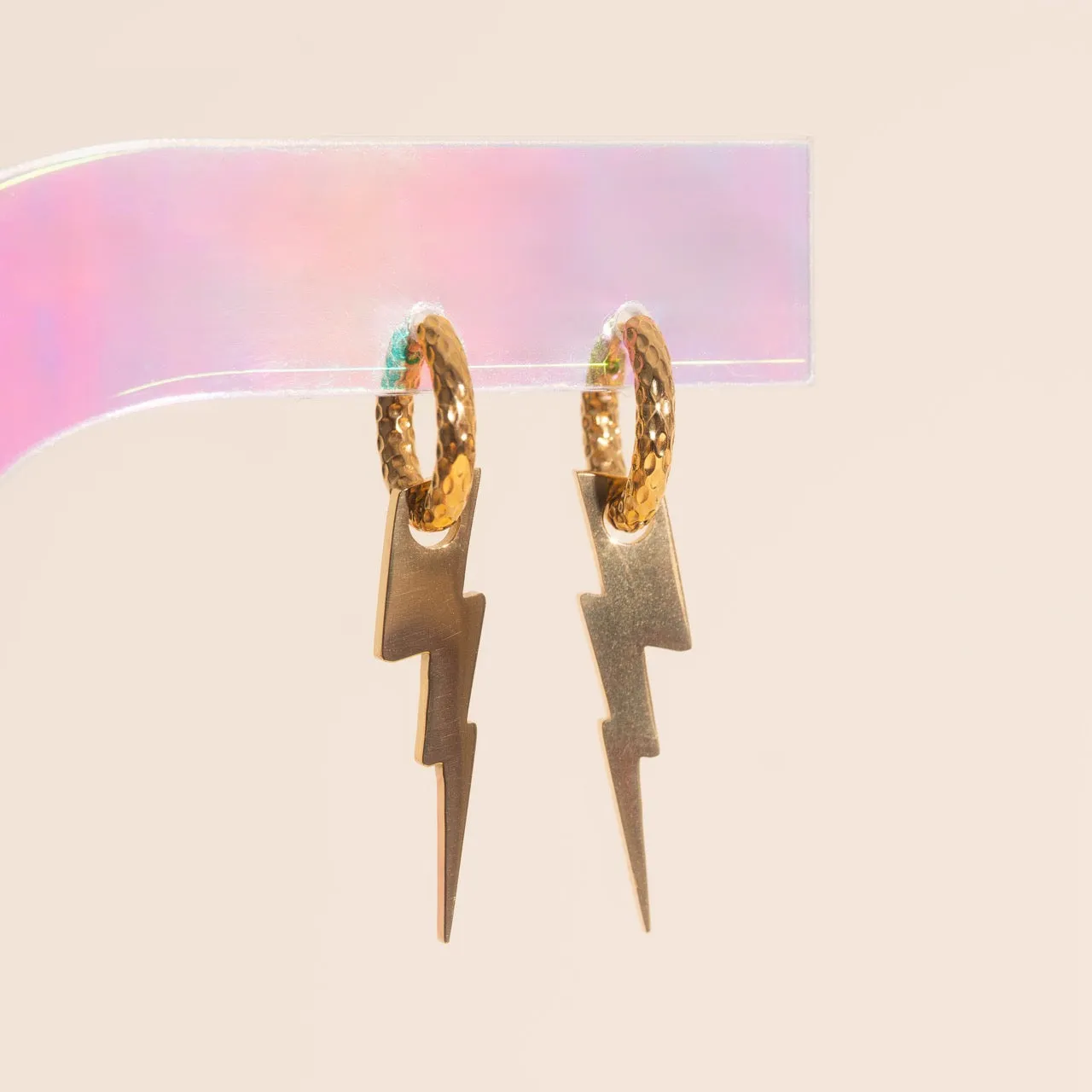 Lightning Bolt Huggie Hoop Charms sold by Modcloth product image thumbnail 5