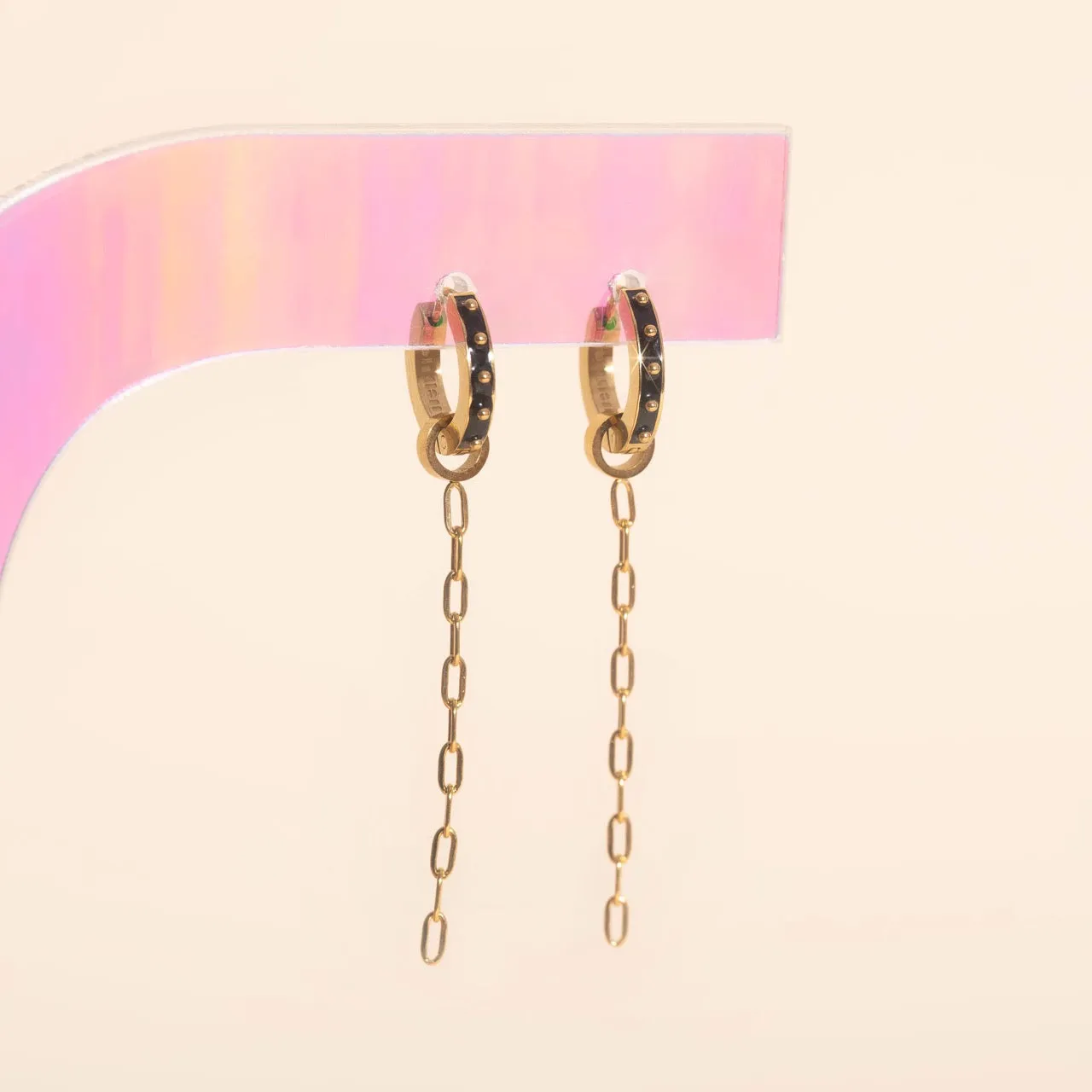 Chain Huggie Hoop Charms sold by Modcloth product image thumbnail 3