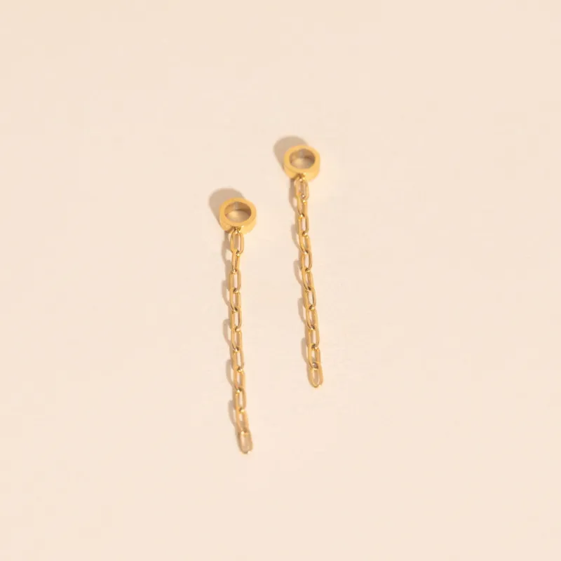 Chain Huggie Hoop Charms sold by Modcloth