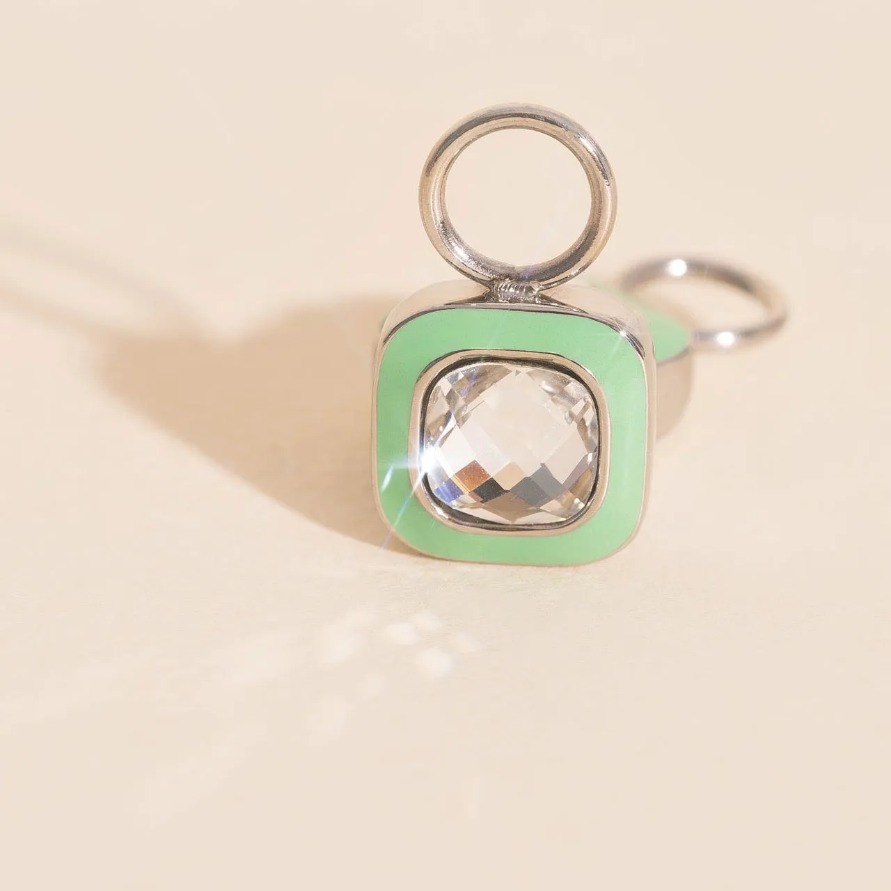 Showgirl Chunky Huggie Hoop Charm sold by Modcloth product image thumbnail 2