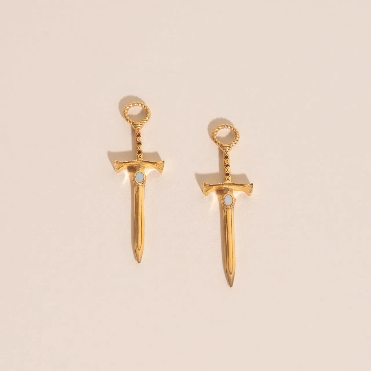 Sword Chunky Huggie Hoop Charms sold by Modcloth