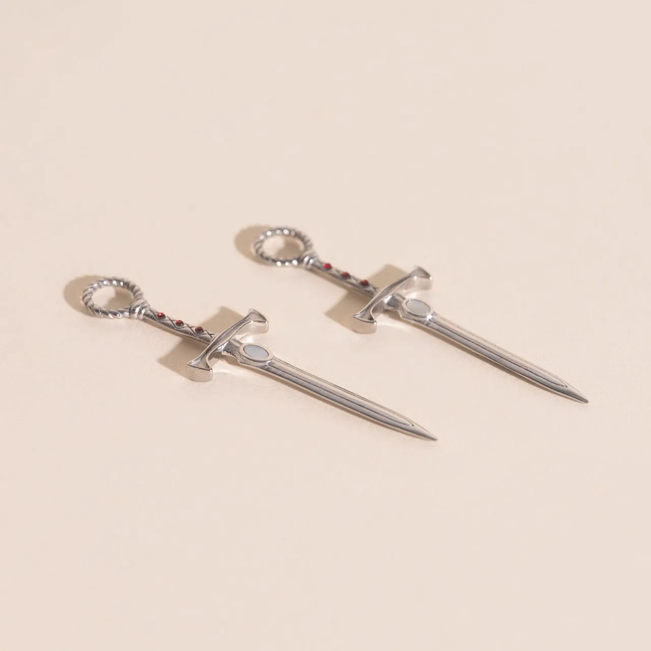 Sword Chunky Huggie Hoop Charms sold by Modcloth product image thumbnail 5