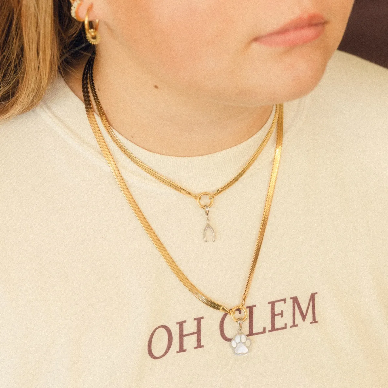 Paw Print Necklace Charm sold by Modcloth product image thumbnail 2