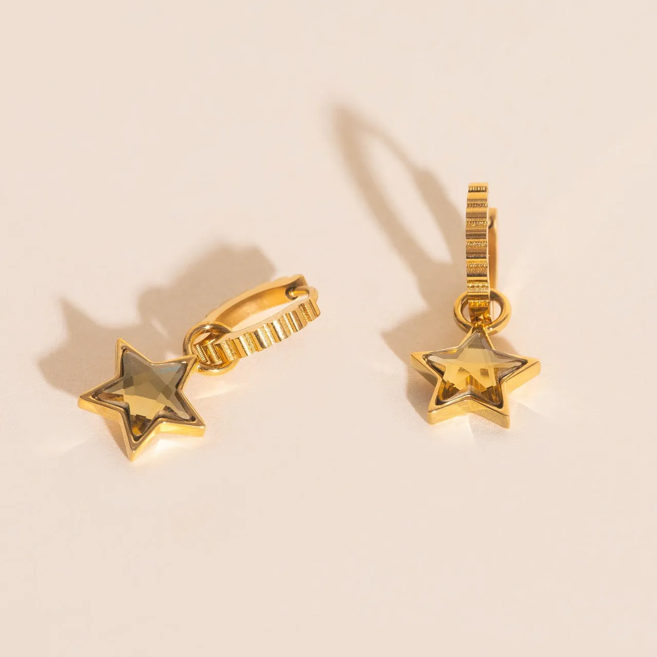 Shiny Star Huggie Hoop Charms sold by Modcloth product image thumbnail 2