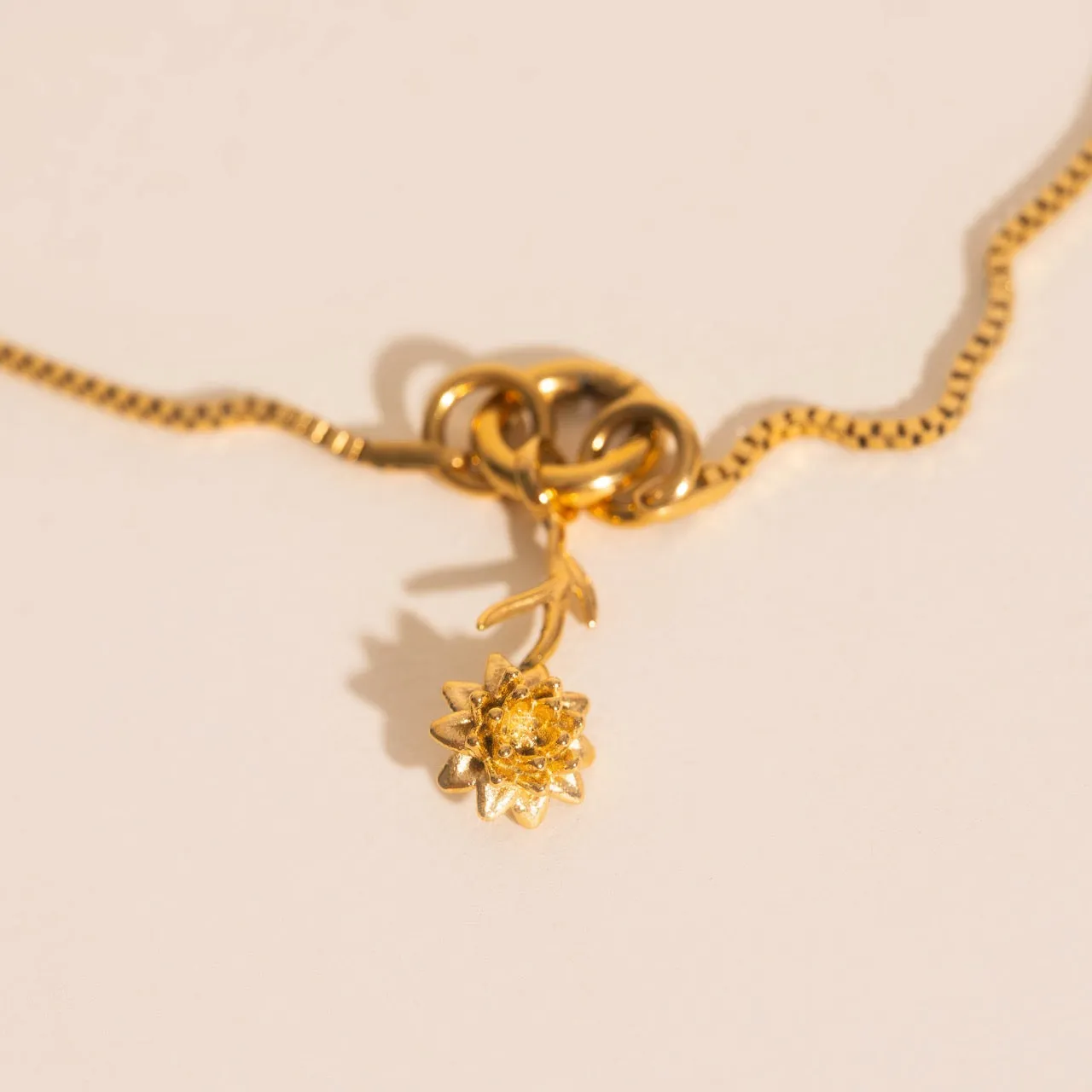 July Lily Birth Flower Necklace Charm sold by Modcloth product image thumbnail 2