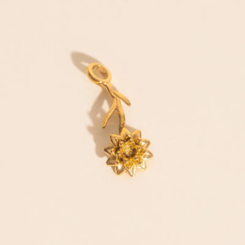 July Lily Birth Flower Necklace Charm sold by Modcloth