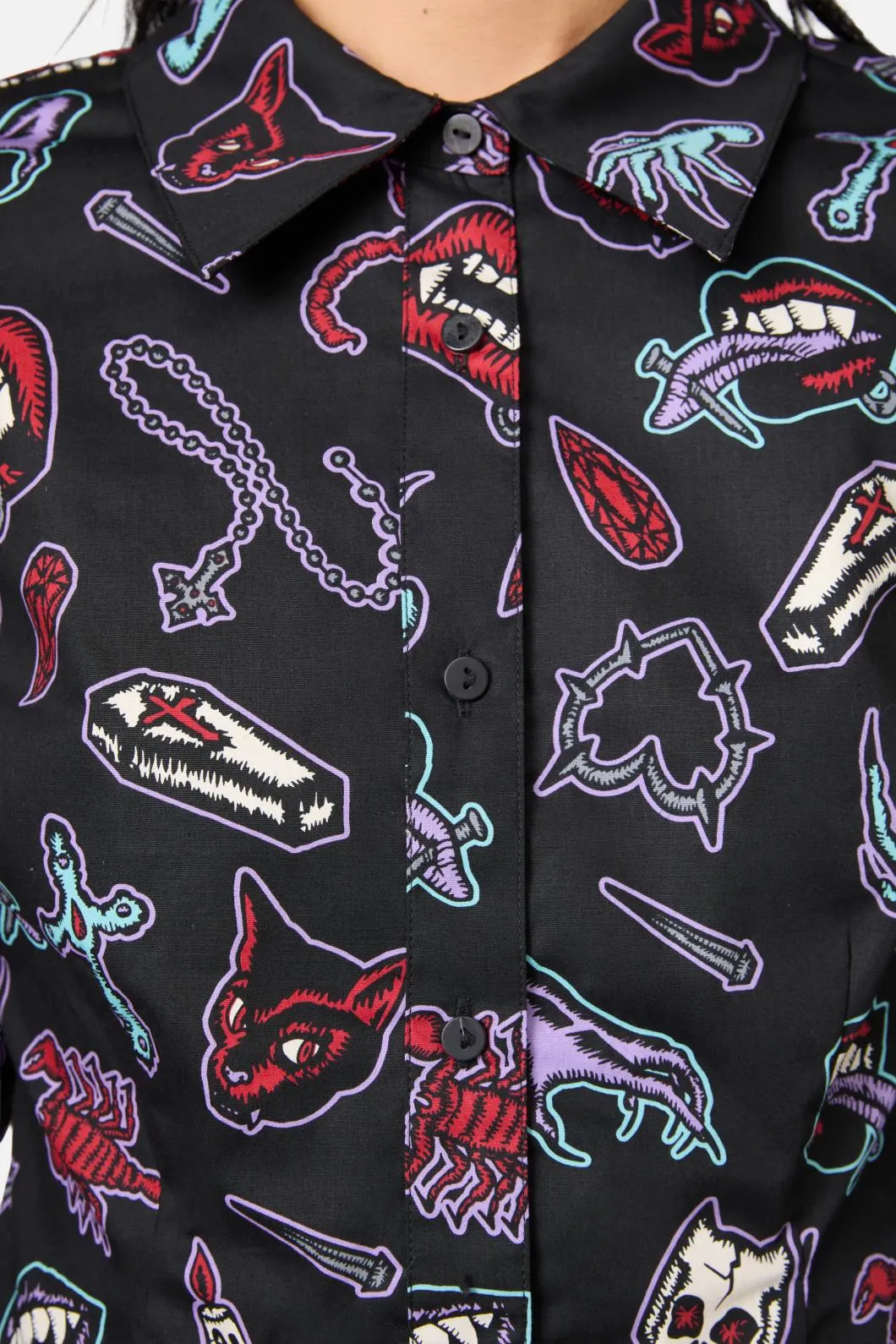 Sucked In Gothic Blouse sold by Modcloth product image thumbnail 2