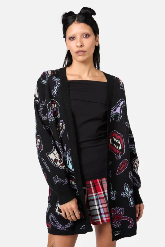 Sucked In Gothic Cardigan made by Modcloth