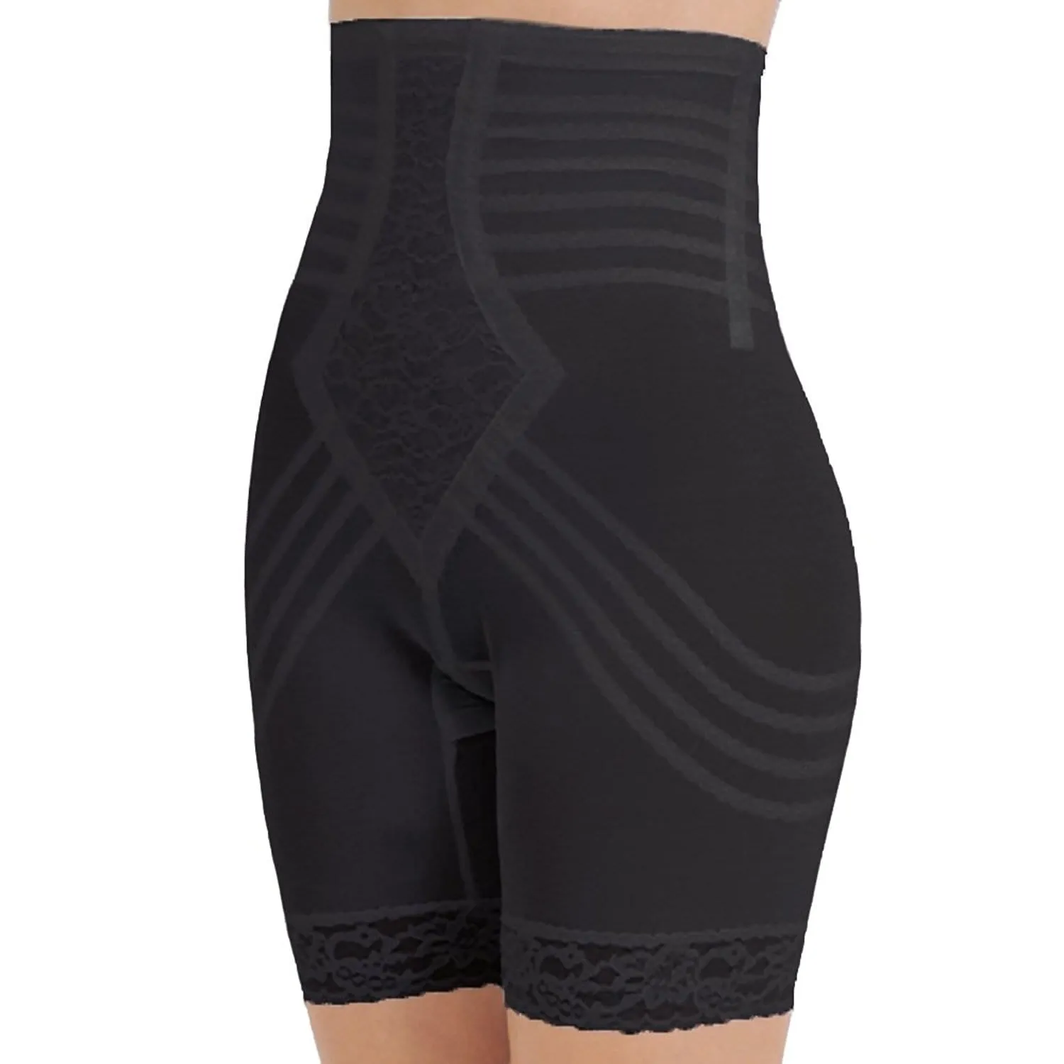 Style 6201 | Breathable High Waist Thigh Slimmer with Side Zipper | No Roll Power Mesh Hourglass Shaper | Firm to Extra Firm Support sold by Modcloth product image thumbnail 3