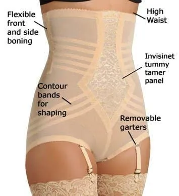 High Waist Panty Girdle with Detachable Garters, Firm Shaping | Style 6109 sold by Modcloth product image thumbnail 5