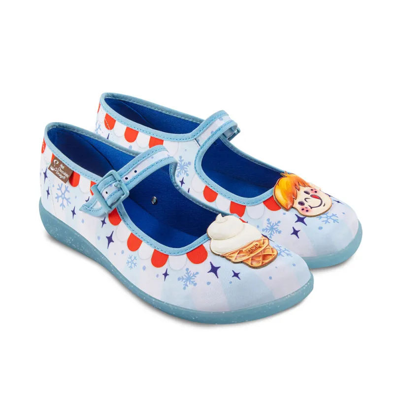 Frost Swirl Women's Mary Jane Flat made by Modcloth
