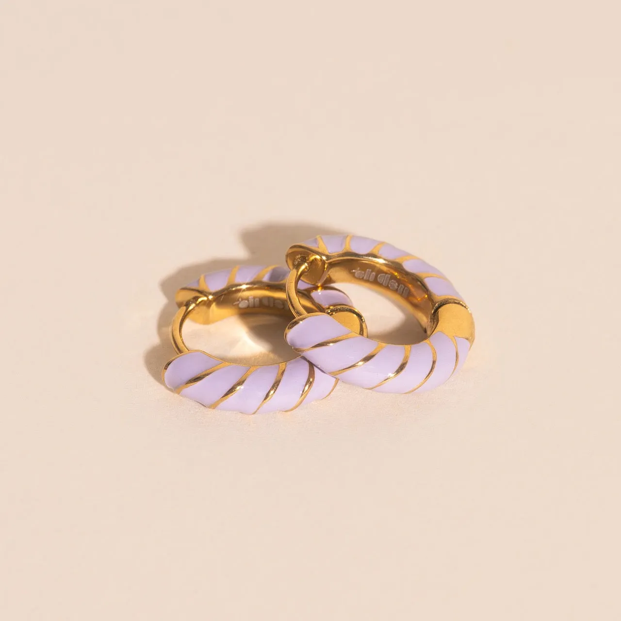 Color Chunky Rounded Huggie Hoop Earrings sold by Modcloth product image thumbnail 3