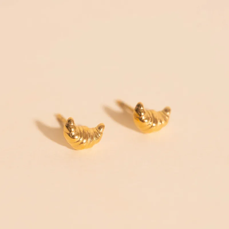 Croissant Stud Earrings sold by Modcloth