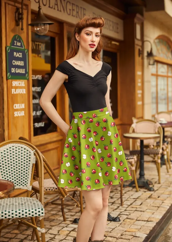 Apples Skater Skirt sold by Modcloth