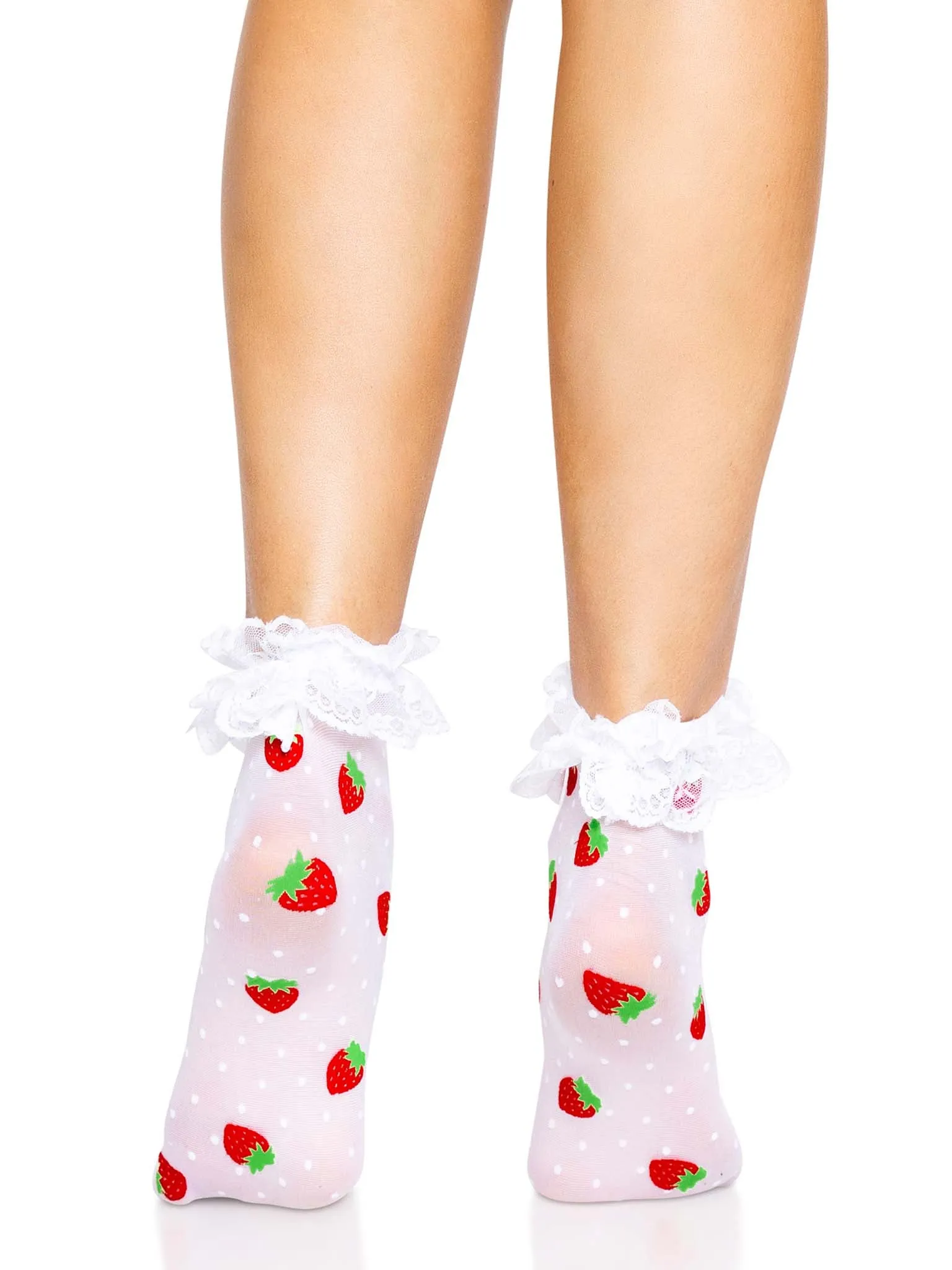 Strawberry Ruffle Anklets sold by Modcloth product image thumbnail 4