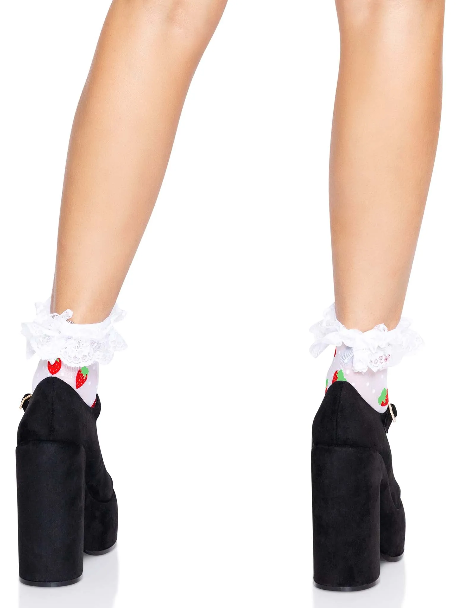 Strawberry Ruffle Anklets sold by Modcloth product image thumbnail 2