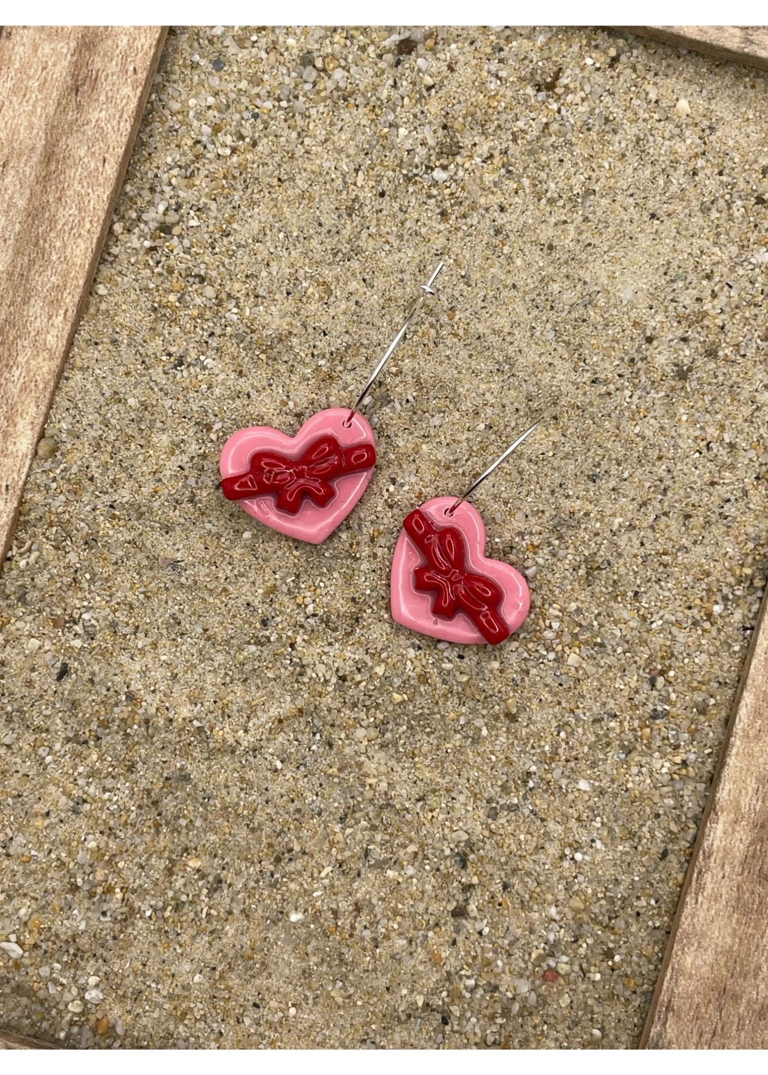 Bonbon Box Hoop Earrings with Red Bow sold by Modcloth product image thumbnail 2