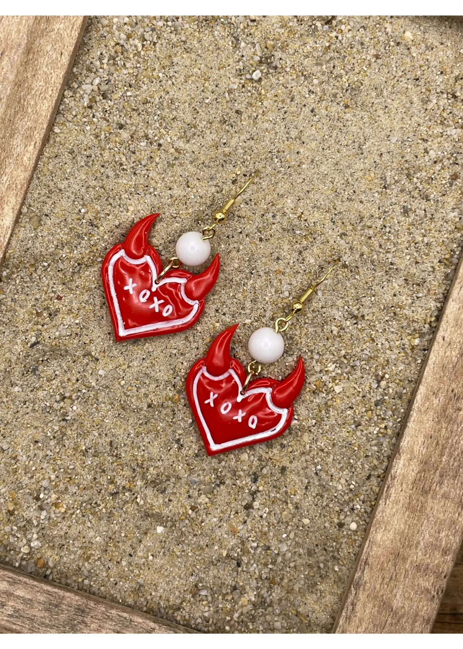 Devil Love XOXO Dangle Earrings sold by Modcloth product image thumbnail 2
