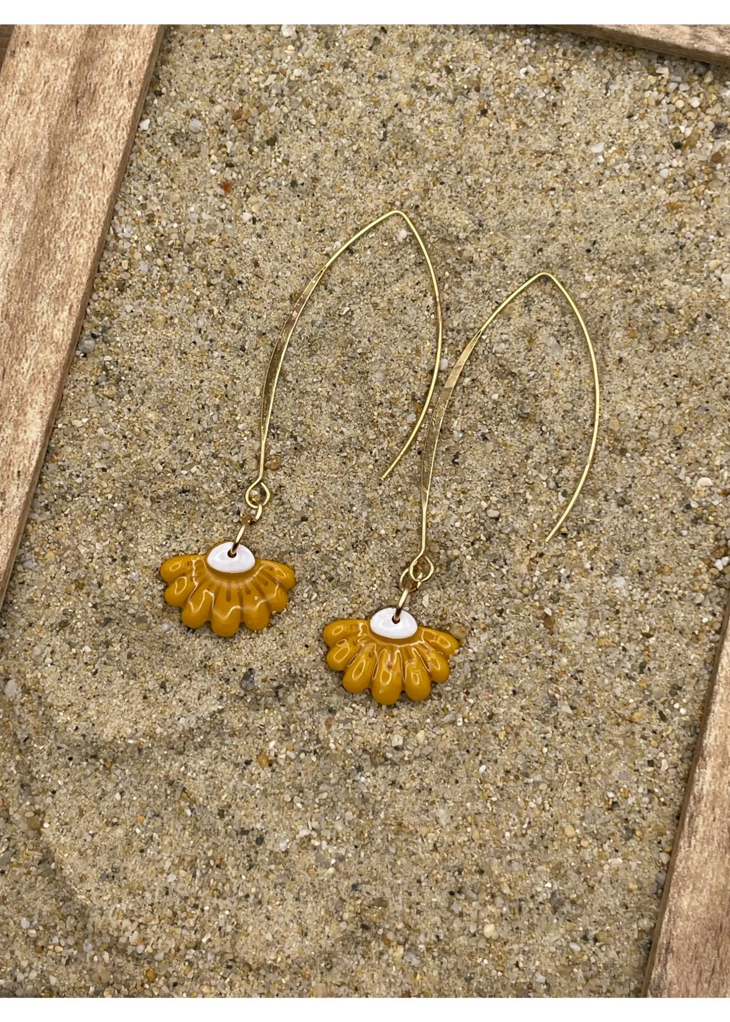 Spring Fling Yellow Daisy Earrings sold by Modcloth product image thumbnail 3