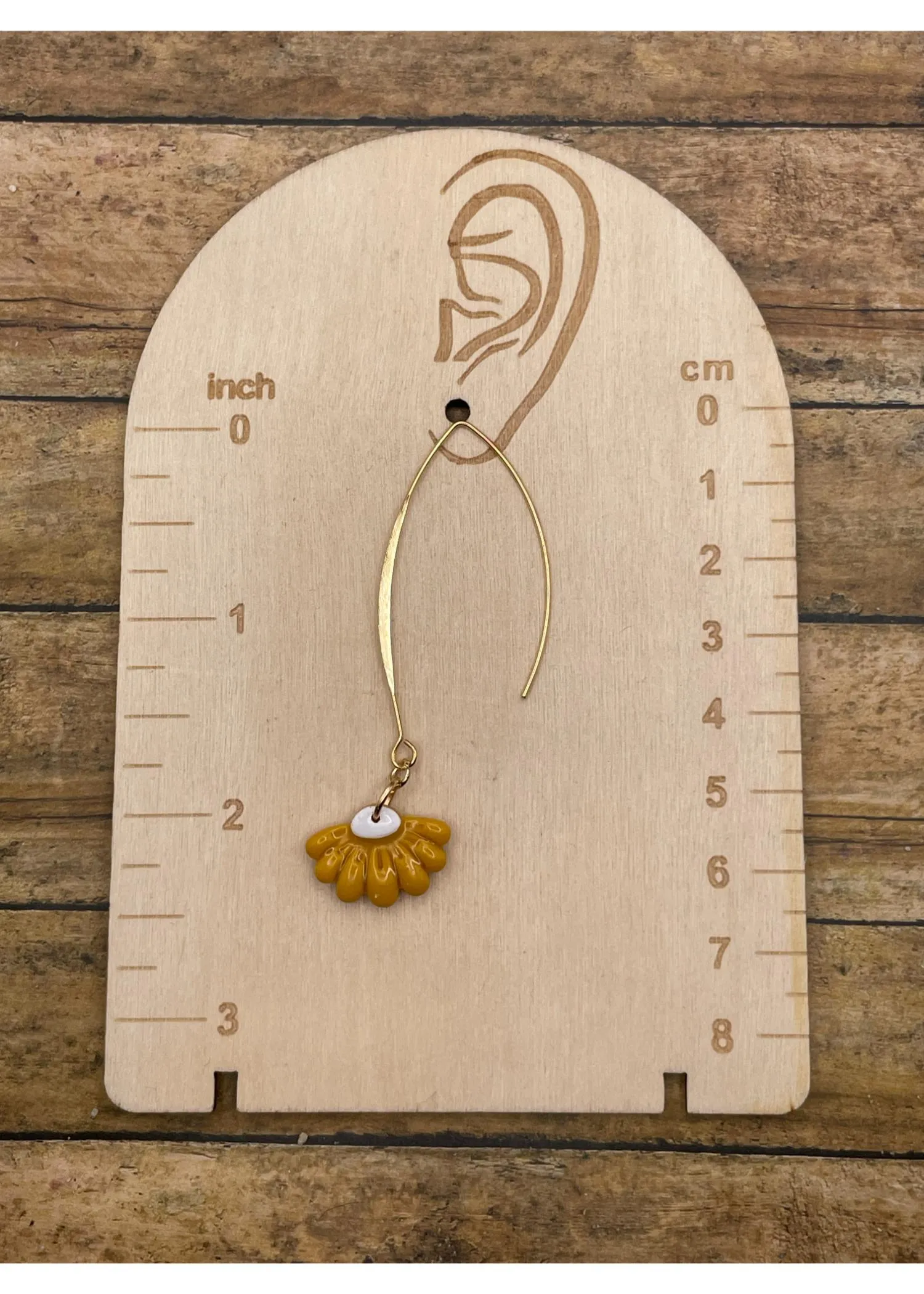 Spring Fling Yellow Daisy Earrings sold by Modcloth product image thumbnail 2