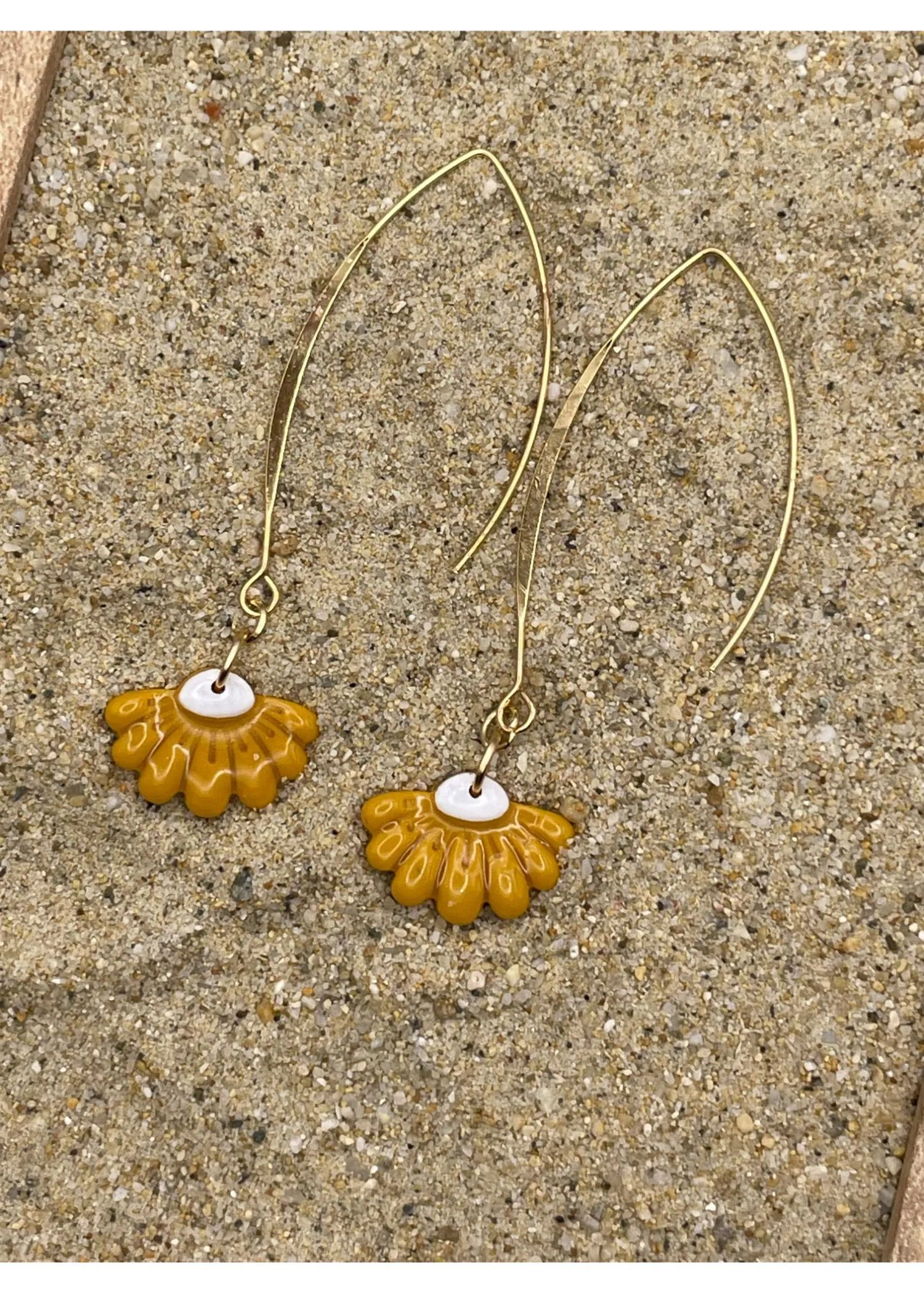 Spring Fling Yellow Daisy Earrings sold by Modcloth