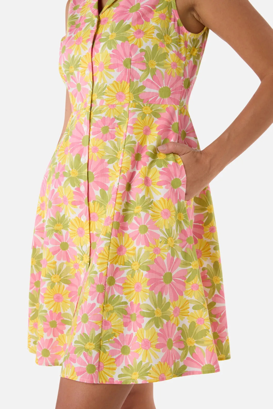 Vintage Daisy Mini Shirt Dress sold by Modcloth product image thumbnail 5