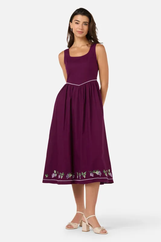 Vineyard Embroidered Dress made by Modcloth