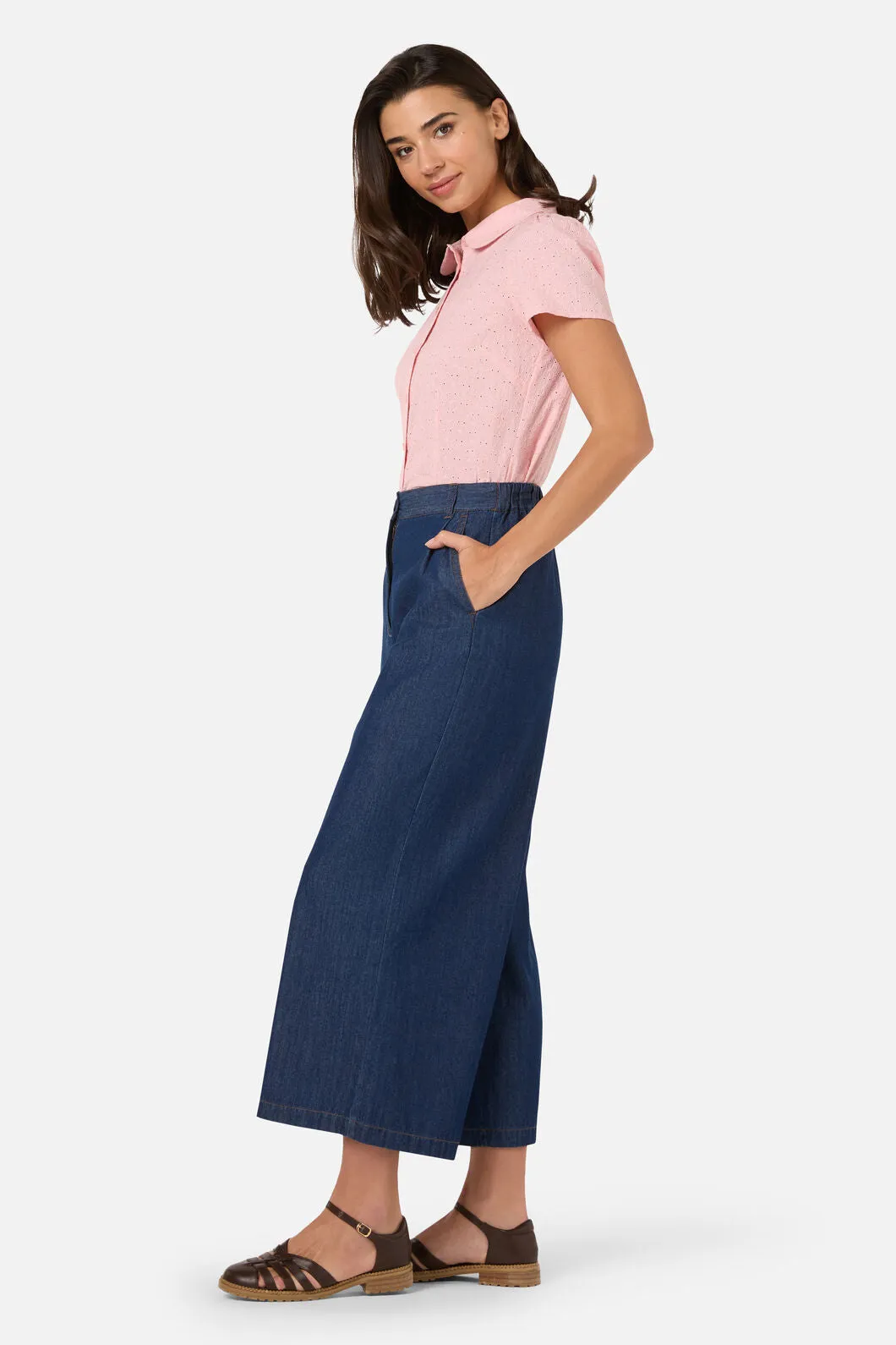 Joe Chambray Denim Culotte sold by Modcloth product image thumbnail 3