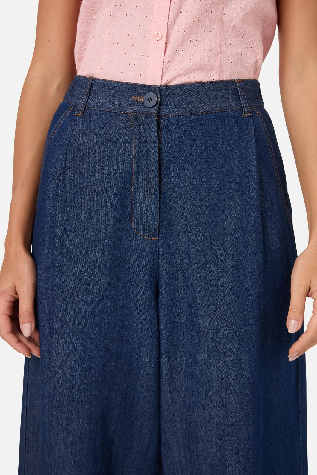 Joe Chambray Denim Culotte sold by Modcloth product image thumbnail 5