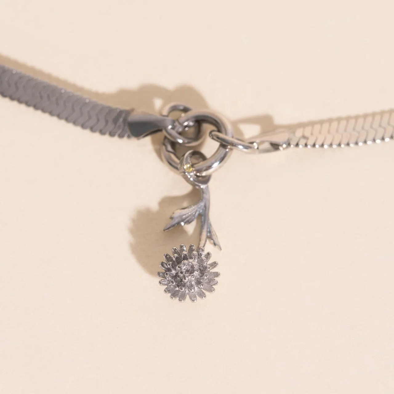 November Chrysanthemum Birth Flower Necklace Charm sold by Modcloth product image thumbnail 2