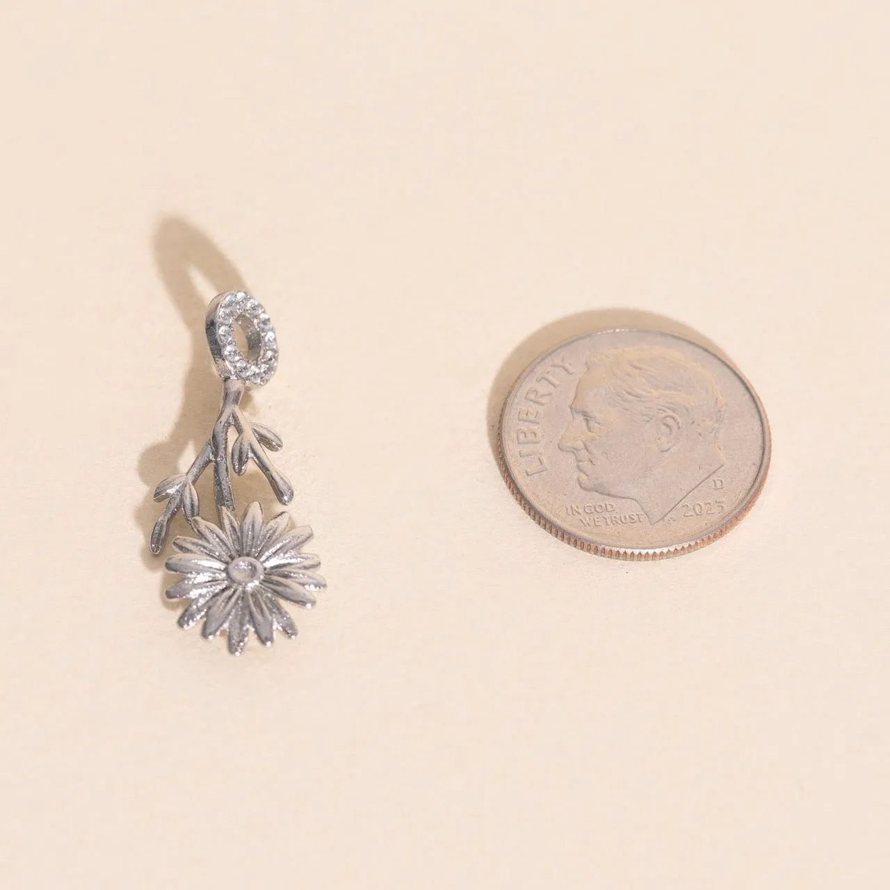 April Daisy Birth Flower Necklace Charm sold by Modcloth product image thumbnail 5