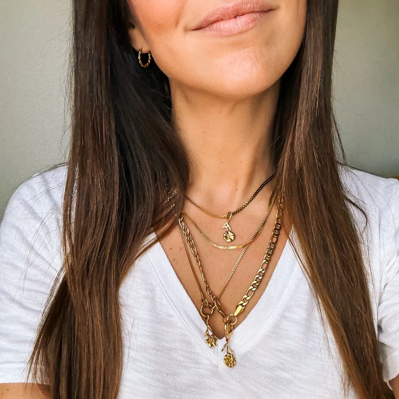 March Daffodil Birth Flower Necklace Charm sold by Modcloth product image thumbnail 3