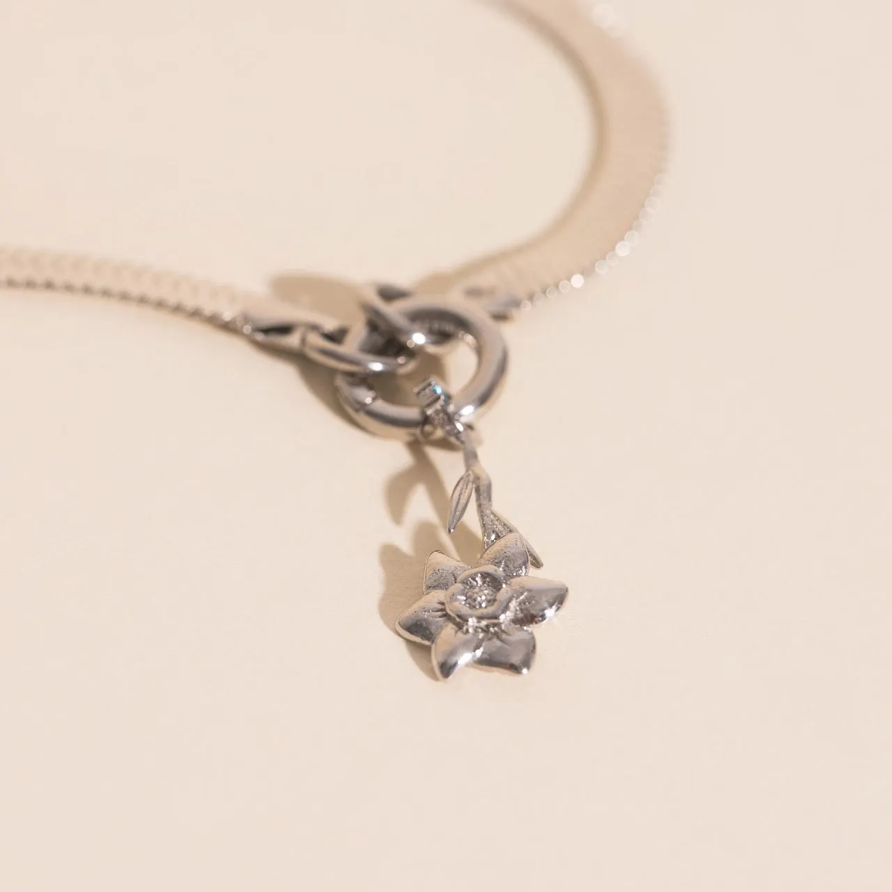 March Daffodil Birth Flower Necklace Charm sold by Modcloth product image thumbnail 2