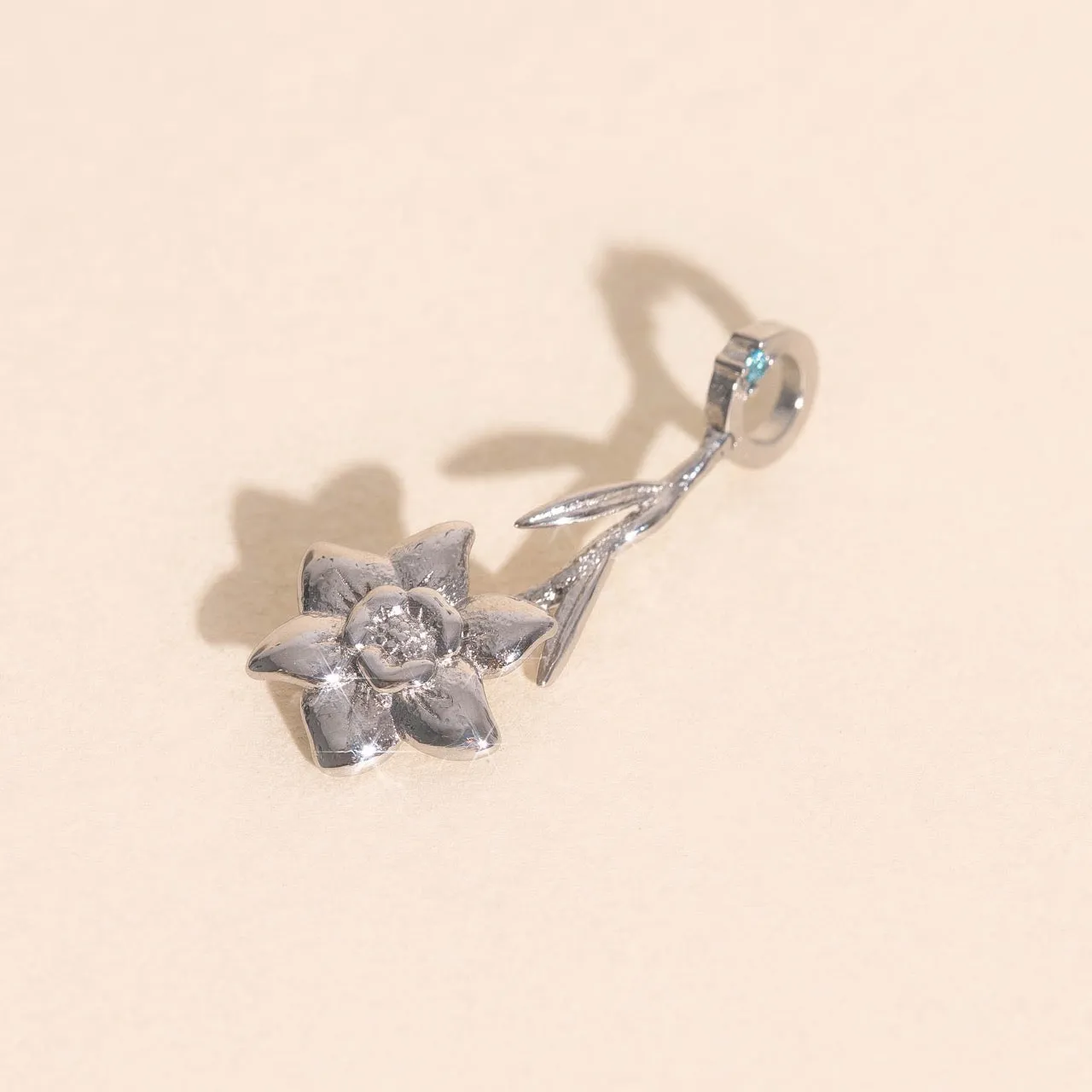 March Daffodil Birth Flower Necklace Charm sold by Modcloth product image thumbnail 4