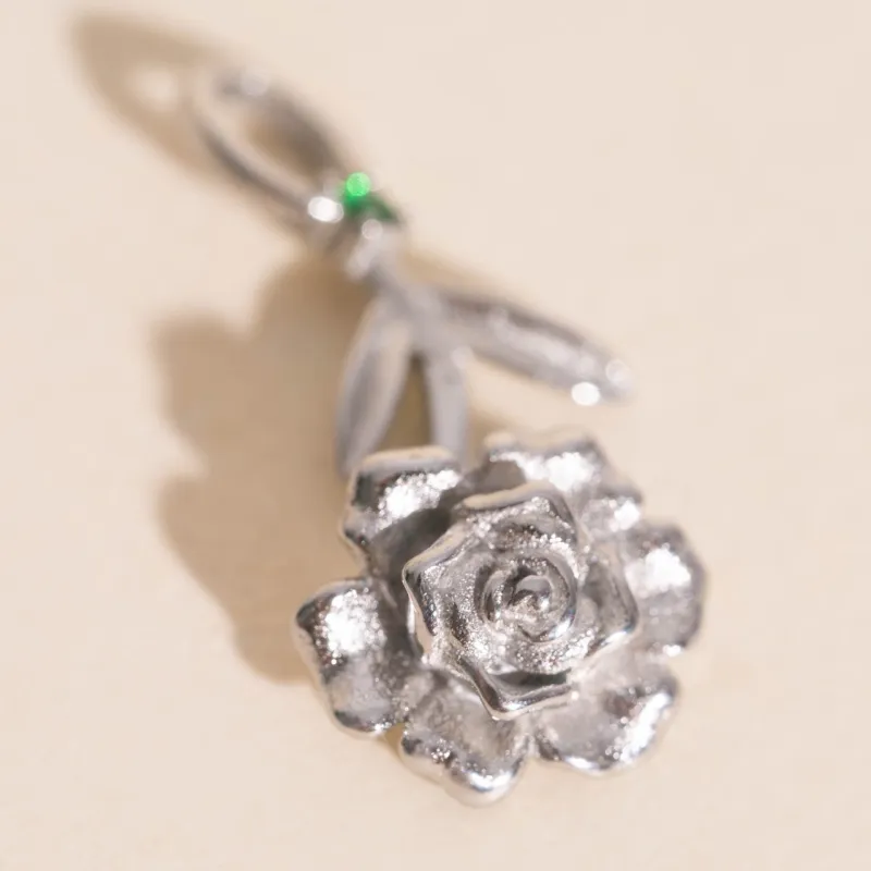May Peony Birth Flower Necklace Charm sold by Modcloth